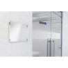 Plaque adhésive imitation aluminium Poussez 16,5X4,4 cm