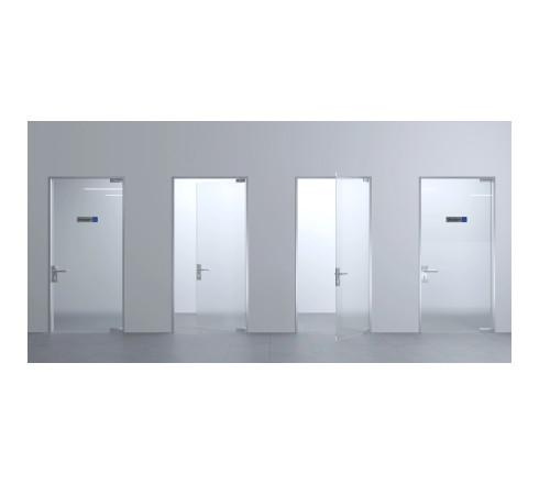 Plaque adhésive imitation aluminium Vestiaire 16,5X4,4 cm