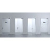 Plaque adhésive imitation aluminium Vestiaire 16,5X4,4 cm