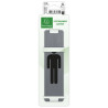 Plaque adhésive imitation aluminium Homme 16,5X4,4 cm