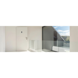 Plaque adhésive imitation Aluminium Chiffre 6 2,5x4,4 cm