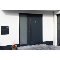 Plaque adhésive imitation Aluminium Chiffre 8 2,5x4,4 cm
