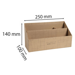 Trieur vertical / porte lettres 3 compartiments carton Eterneco