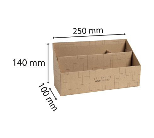 Trieur vertical / porte lettres 3 compartiments carton Eterneco