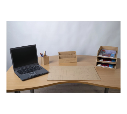 Trieur vertical / porte lettres 3 compartiments carton Eterneco