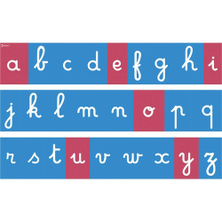 Tracés rugueux muraux, lettres cursives