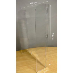 Exacompta - réf. 80058D - ExaScreen Barrière de protection contre les éternuements et les postillons - Vitrine Pare-Haleine o