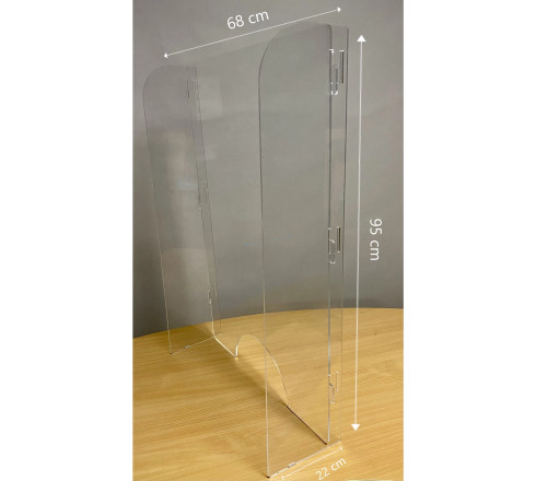Exacompta - réf. 80058D - ExaScreen Barrière de protection contre les éternuements et les postillons - Vitrine Pare-Haleine o