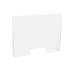Exacompta - réf. 80458D - ExaScreen Barrière de protection contre les éternuements et les postillons - Vitrine Pare-haleine o