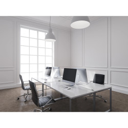 Exacompta - réf. 81058D - ExaScreen Ecran de protection ou cloisonnette contre les postillons pour bureau open-space - call cen