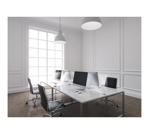Exacompta - réf. 81158D - ExaScreen Ecran de protection ou cloisonnette contre les postillons pour bureau open-space - call cen
