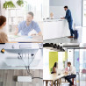 Exacompta - réf. 81158D - ExaScreen Ecran de protection ou cloisonnette contre les postillons pour bureau open-space - call cen