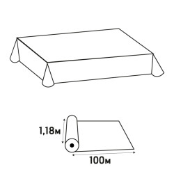 Nappe en rouleau papier damassé - 100x1,18m