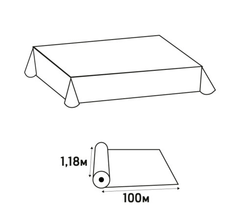 Nappe en rouleau papier damassé - 100x1,18m