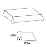 Nappe en rouleau papier damassé - 100x1,18m