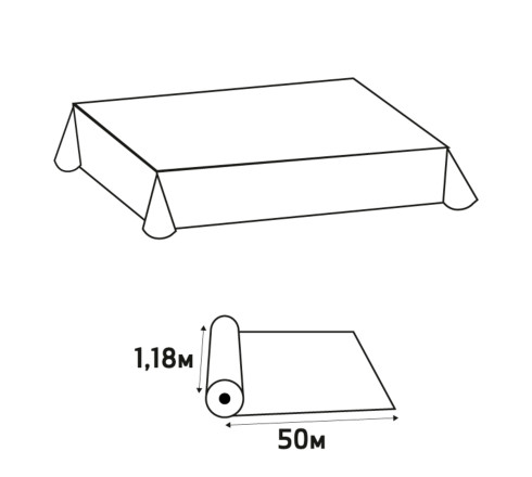Nappe en rouleau papier damassé - 50x1,18m