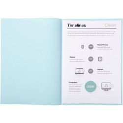Paquet de 250 sous-chemises 60g format 22x31 cm bleu clair