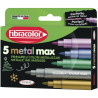 Boîte de 5 marqueurs métal max assortis