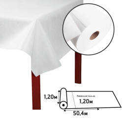 Nappe en rouleau spunbond, indéchirable et épongeable, prédécoupées tous les 1,20m- 50,4x1,20m