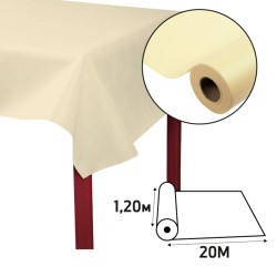 Nappe en rouleau spunbond, indéchirable et épongeable -1,20 x 20m