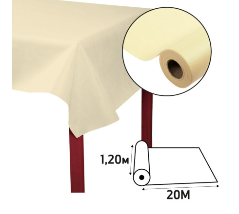 Nappe en rouleau spunbond, indéchirable et épongeable -1,20 x 20m