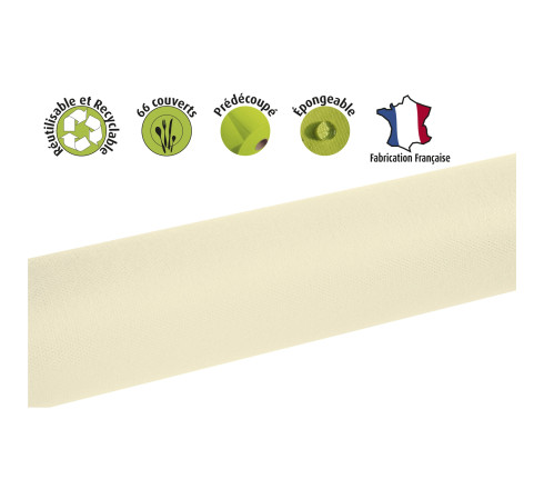Nappe en rouleau spunbond, indéchirable et épongeable -1,20 x 20m