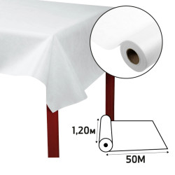 Nappe en rouleau spunbond, indéchirable et épongeable -1,20 x 50m