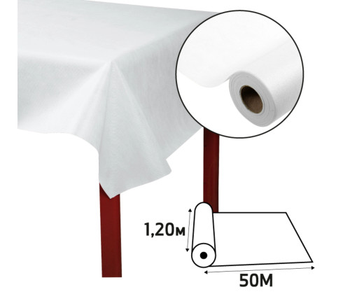 Nappe en rouleau spunbond, indéchirable et épongeable -1,20 x 50m