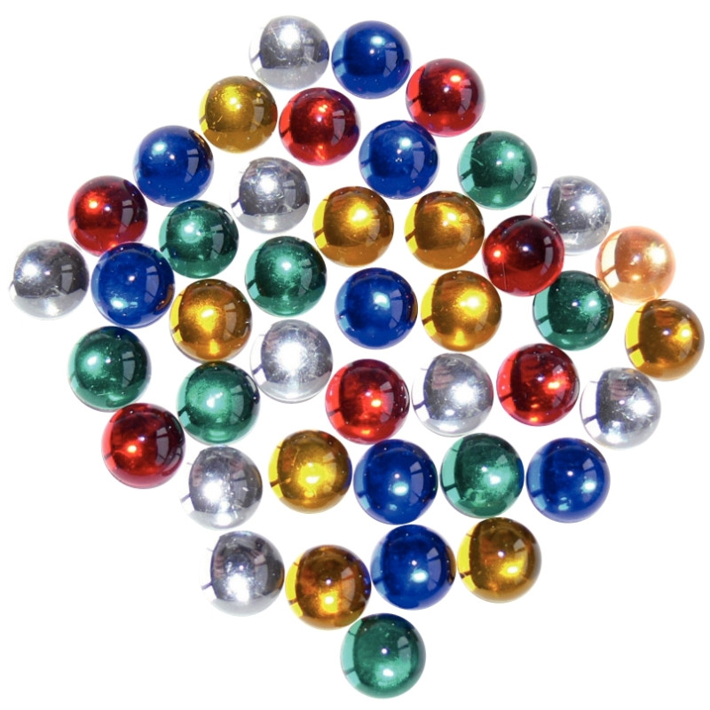 Sachet de 200 cabochons imitation verre à coller, diamètre : 1 cm, cou