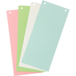 Paquet de 100 fiches intercalaires rectangulaires FOREVER 180g, colori