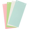 Paquet de 100 fiches intercalaires rectangulaires FOREVER 180g, colori