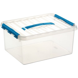 Boite de rangement QLINE 15L transparente