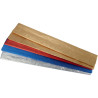 Paquet de 5 feuilles de crépon métallisé 250x50 cm assortis