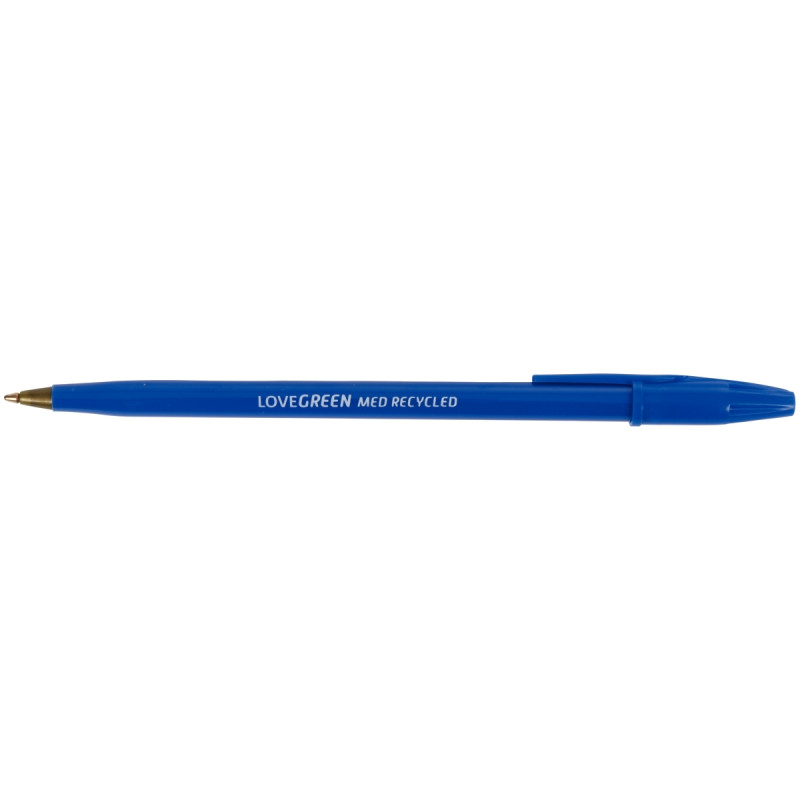 Stylo bille Lovegreen pointe moyenne bleu