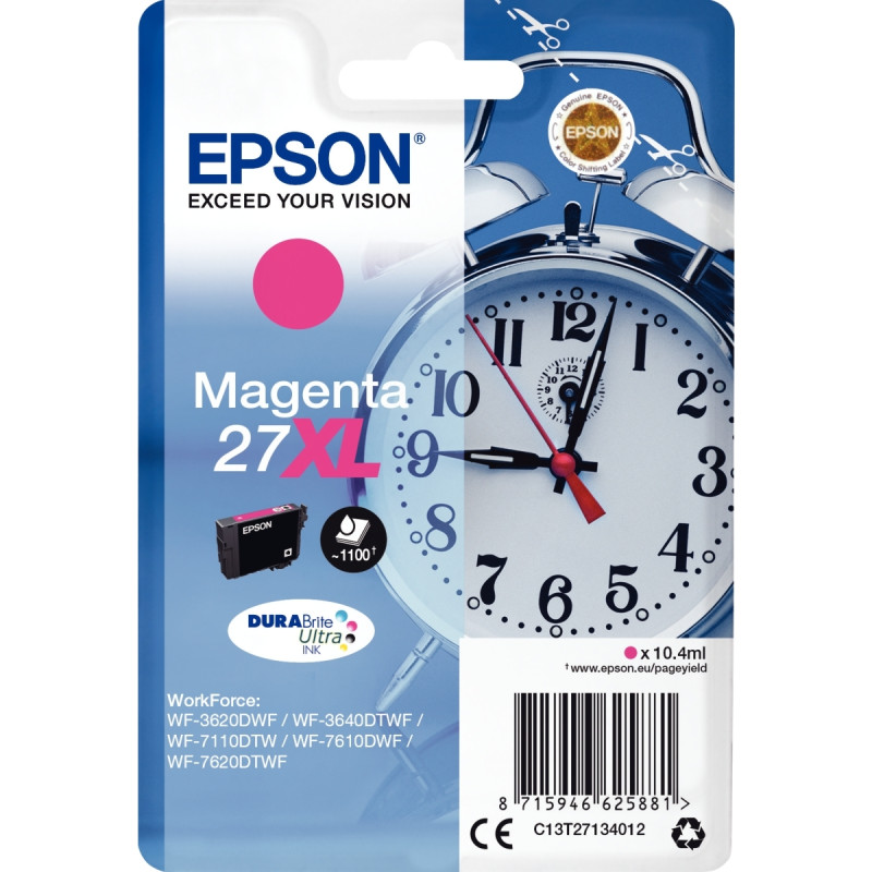 Epson RÉVEIL / 27XL cartouche jet d'encre magenta haute capacité authe