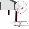 Tête-à-tête en rouleau spunbond, indéchirable et épongeable - 48x0,40m