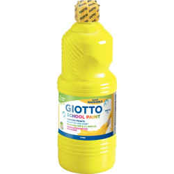 Flacon de 1 L de gouache liquide lavable GIOTTO coloris jaune primaire
