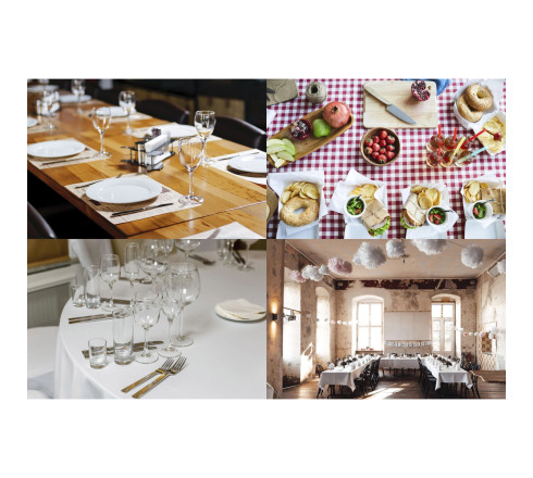 Barquette de 500 sets de table papier Tiss Lack, unis - Format 30x40 cm