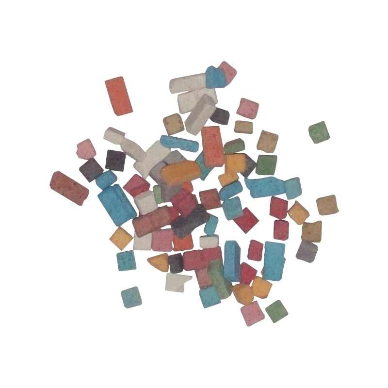 Pot de 1kg de mini mosaïques antiques, format 5x5 mm