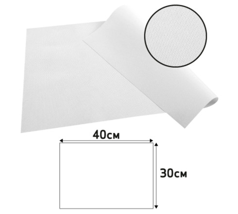 Barquette de 100 sets de table spundbond, unis - Format 30x40cm