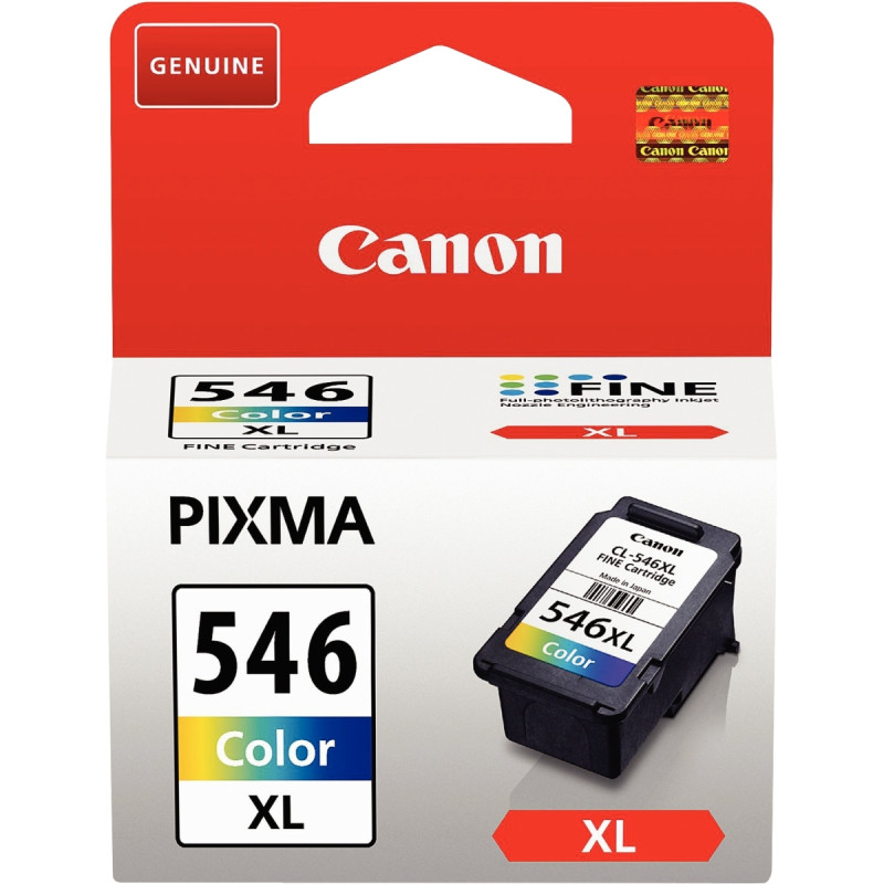 Canon 546XL cartouche jet d'encre couleurs haute capacité authentique