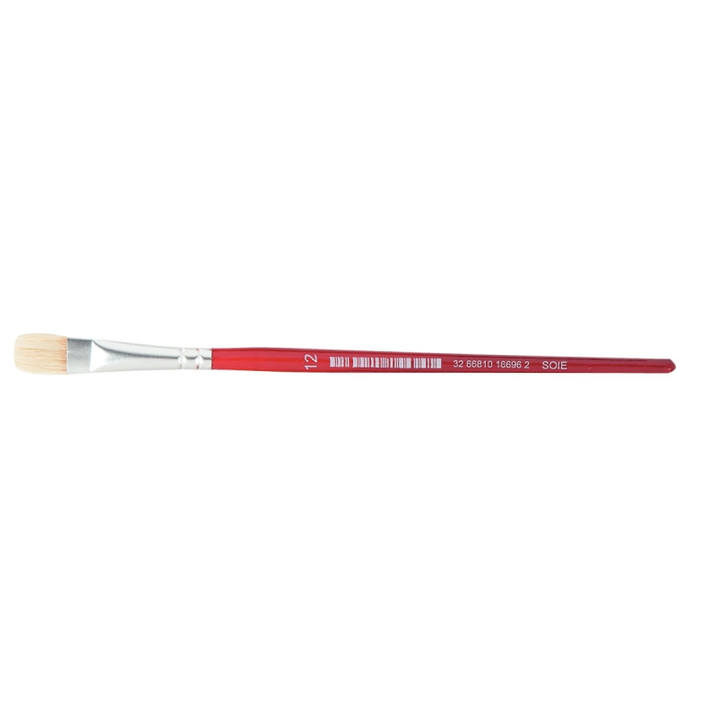 Sac de 10 brosses plates en soie N°12