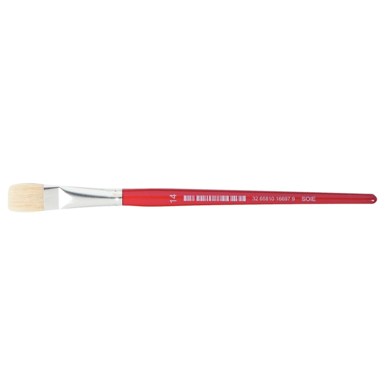 Sac de 10 brosses plates en soie N°14