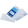 Paquet de 50 enveloppes blanches 110x220mm 80g bande siliconée précasé