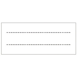 Paquet de 100 étiquettes pour protège-cahiers, format 2,5 x 6 cm
