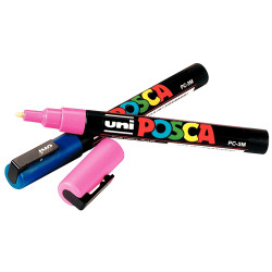 Pochette de 8 marqueurs Posca pointe fine ogive assortis