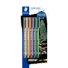 Blister de 5 marqueurs metalliques assortis