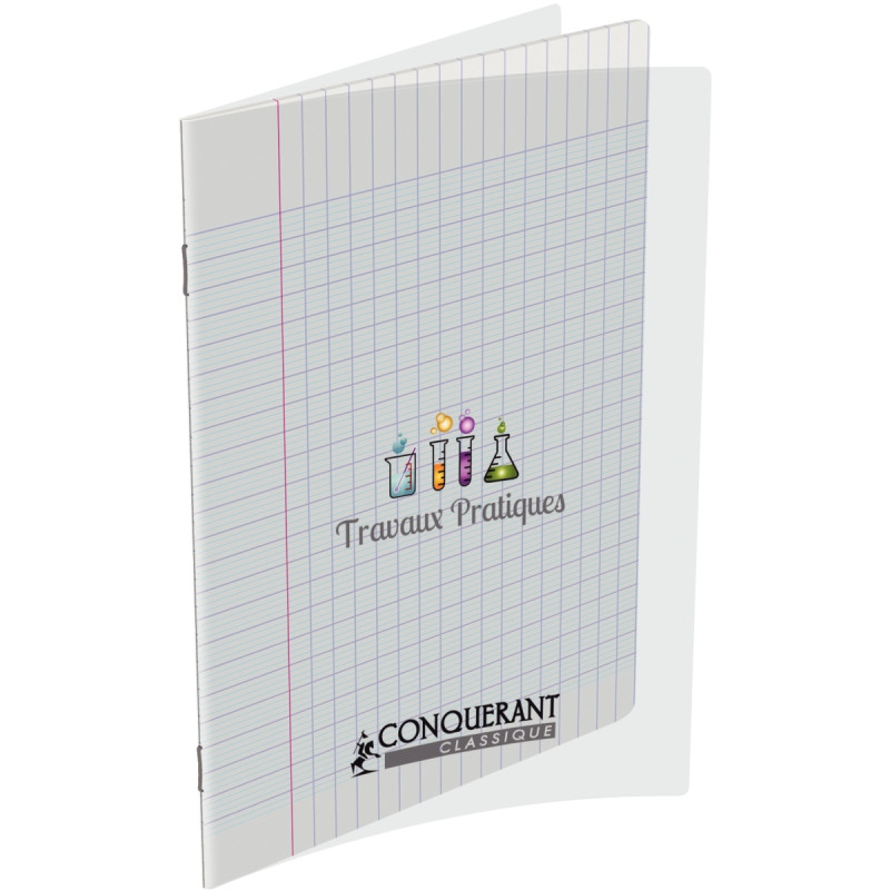 Cahier de travaux pratiques 64 pages CONQUERANT, format 17x22 cm, seyè