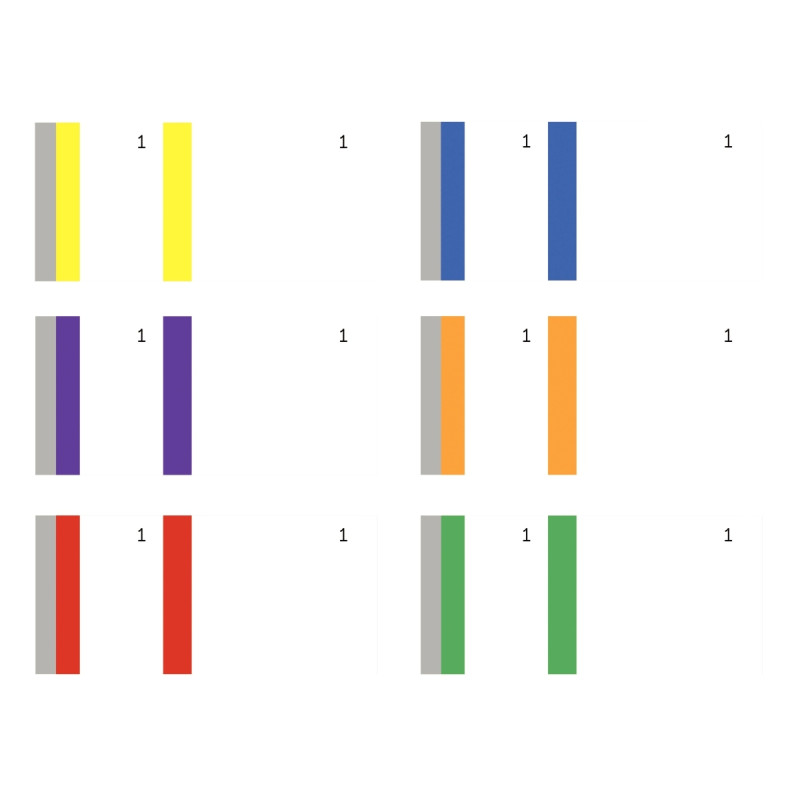 Lot de 10 blocs vendeurs 1 souche coloris assortis