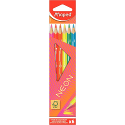 Pochette de 6 crayons de couleur Color'Peps Néon